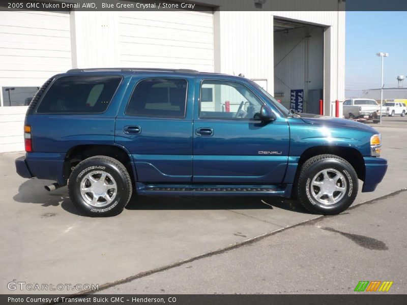 Blue Green Crystal / Stone Gray 2005 GMC Yukon Denali AWD