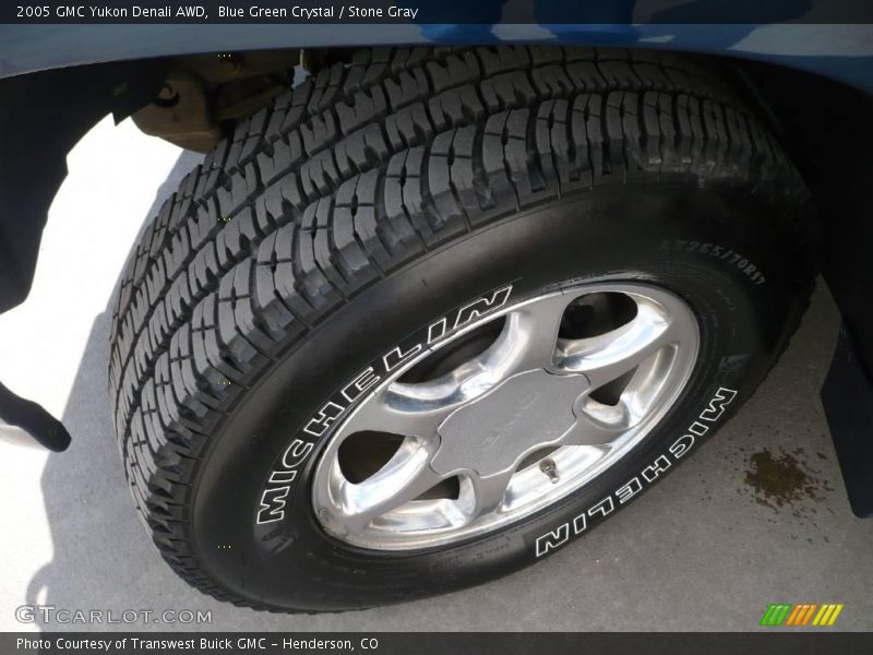 Blue Green Crystal / Stone Gray 2005 GMC Yukon Denali AWD