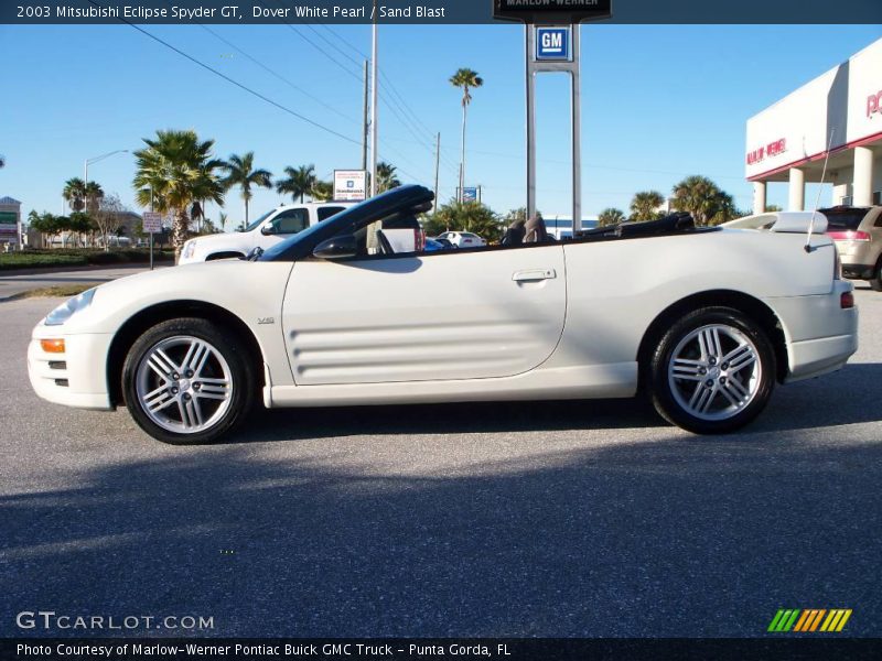 Dover White Pearl / Sand Blast 2003 Mitsubishi Eclipse Spyder GT