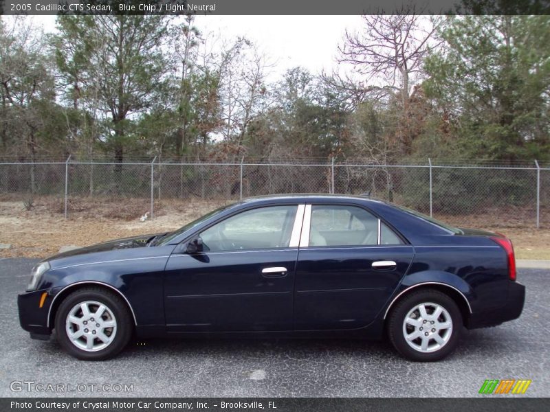 Blue Chip / Light Neutral 2005 Cadillac CTS Sedan