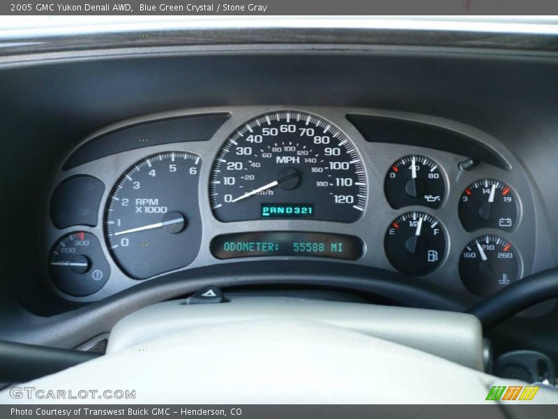 Blue Green Crystal / Stone Gray 2005 GMC Yukon Denali AWD