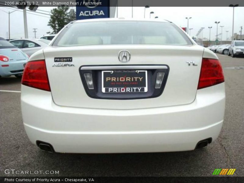 White Diamond Pearl / Parchment 2006 Acura TL 3.2