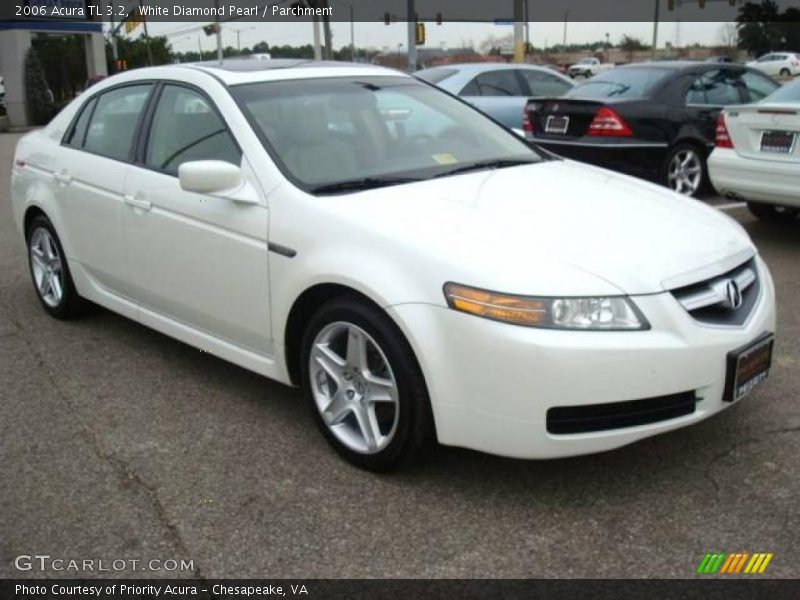 White Diamond Pearl / Parchment 2006 Acura TL 3.2