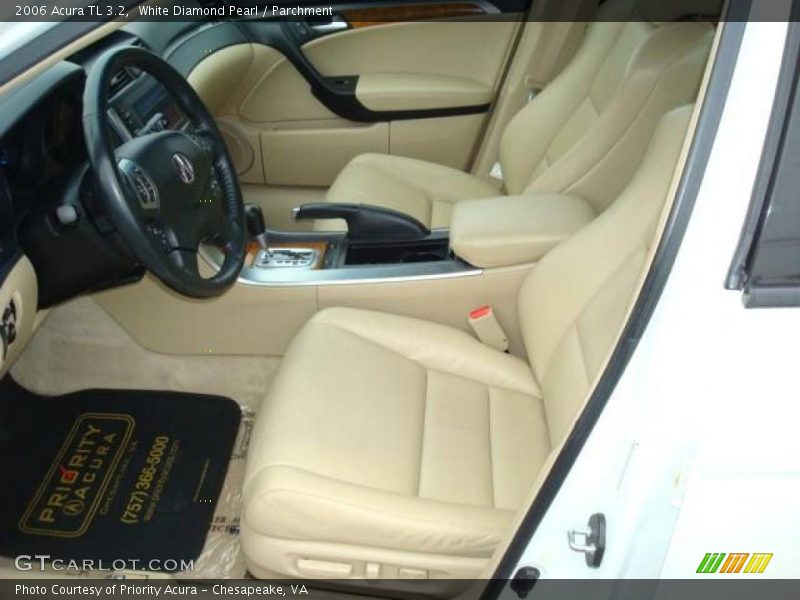 White Diamond Pearl / Parchment 2006 Acura TL 3.2