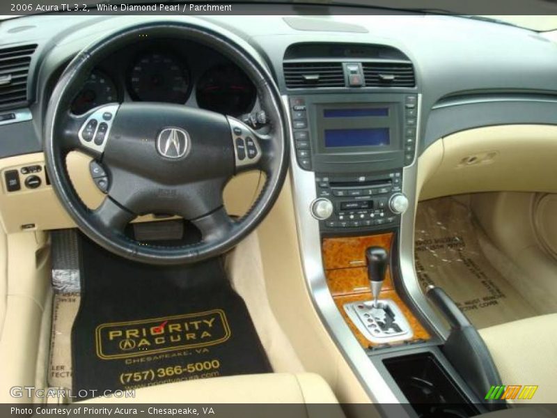 White Diamond Pearl / Parchment 2006 Acura TL 3.2