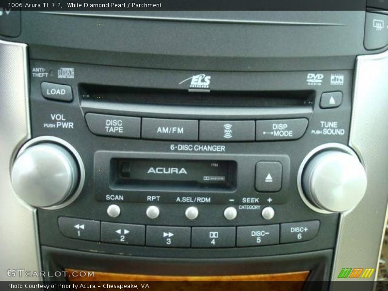 White Diamond Pearl / Parchment 2006 Acura TL 3.2