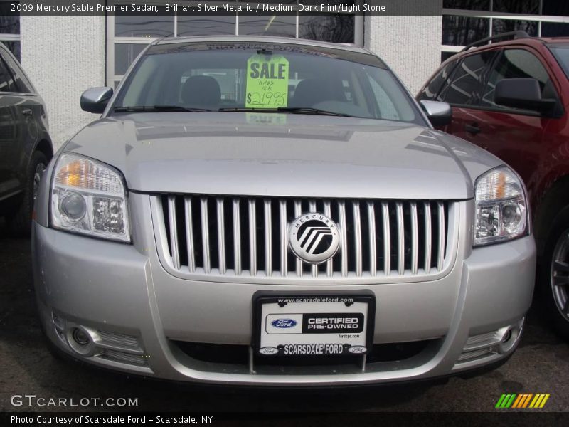 Brilliant Silver Metallic / Medium Dark Flint/Light Stone 2009 Mercury Sable Premier Sedan