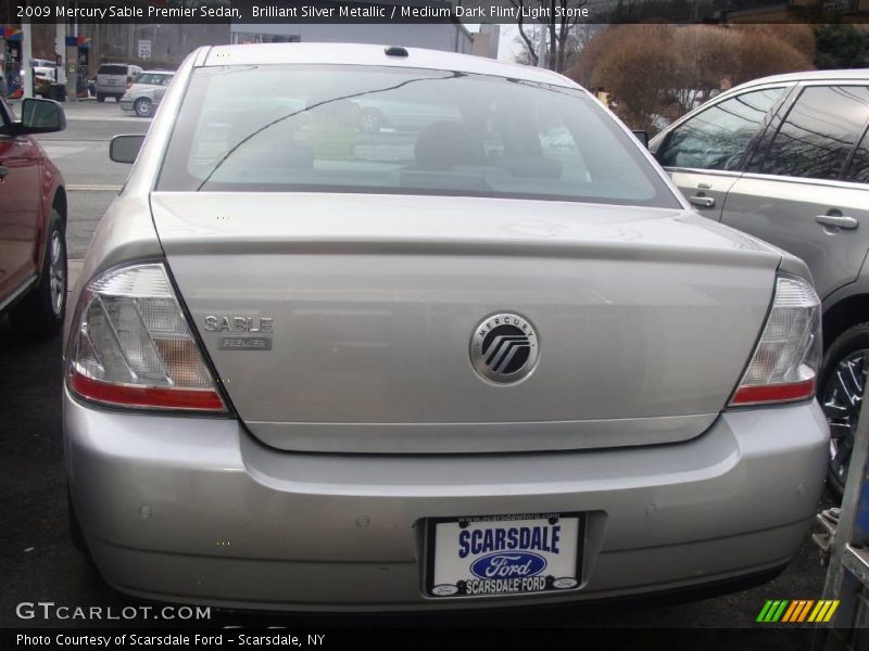 Brilliant Silver Metallic / Medium Dark Flint/Light Stone 2009 Mercury Sable Premier Sedan