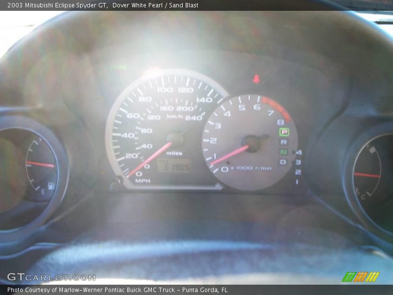 Dover White Pearl / Sand Blast 2003 Mitsubishi Eclipse Spyder GT