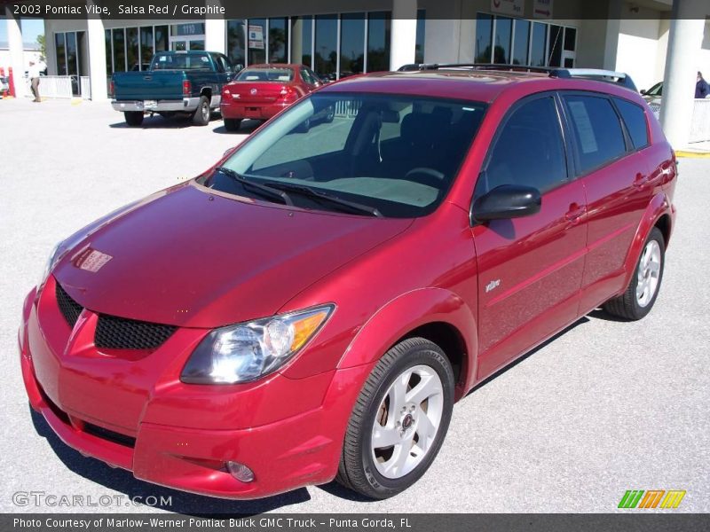 Salsa Red / Graphite 2003 Pontiac Vibe