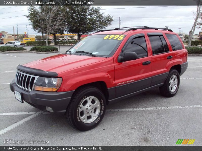 Flame Red / Taupe 2001 Jeep Grand Cherokee Laredo 4x4