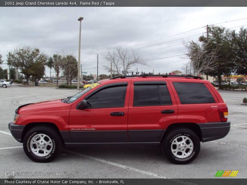 Flame Red / Taupe 2001 Jeep Grand Cherokee Laredo 4x4