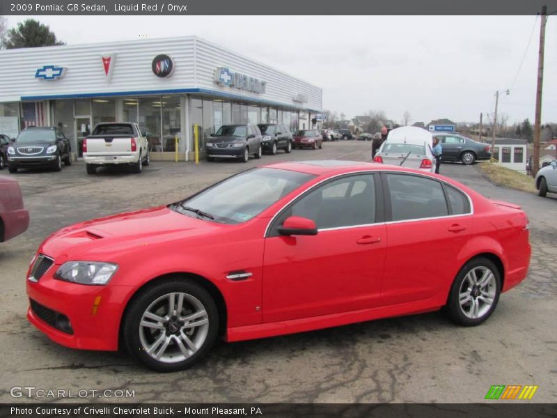 Liquid Red / Onyx 2009 Pontiac G8 Sedan