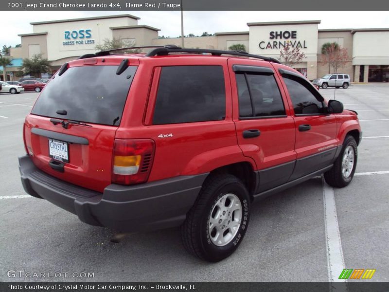 Flame Red / Taupe 2001 Jeep Grand Cherokee Laredo 4x4