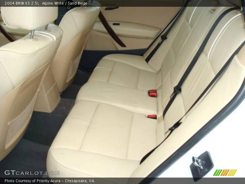 Alpine White / Sand Beige 2004 BMW X3 2.5i