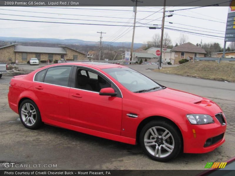 Liquid Red / Onyx 2009 Pontiac G8 Sedan