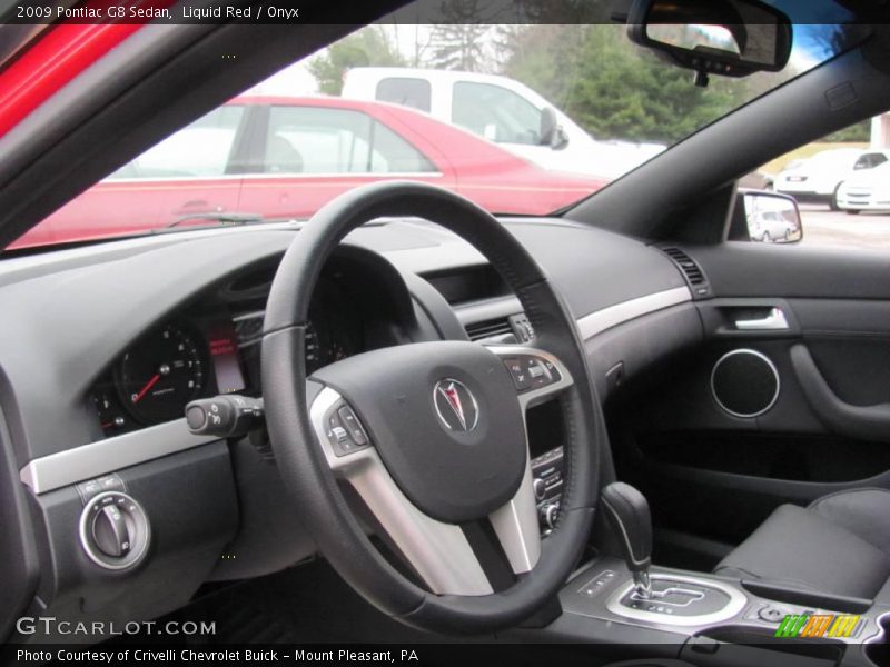 Liquid Red / Onyx 2009 Pontiac G8 Sedan