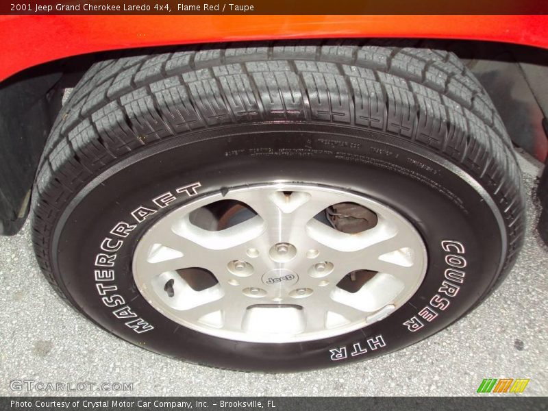 Flame Red / Taupe 2001 Jeep Grand Cherokee Laredo 4x4