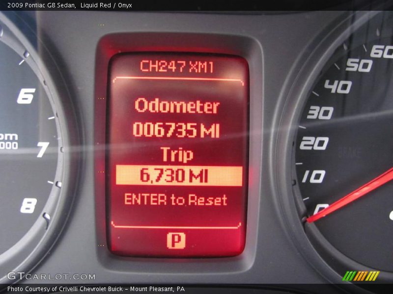 Liquid Red / Onyx 2009 Pontiac G8 Sedan