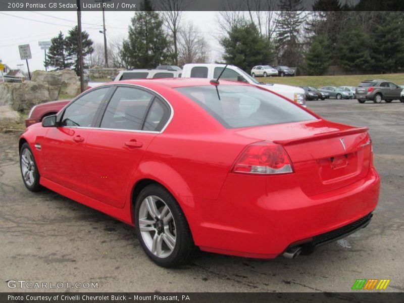 Liquid Red / Onyx 2009 Pontiac G8 Sedan