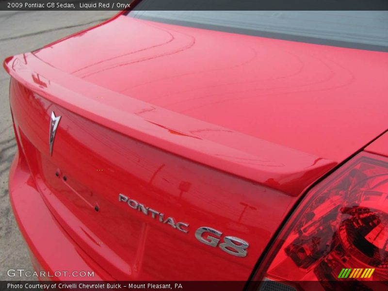 Liquid Red / Onyx 2009 Pontiac G8 Sedan