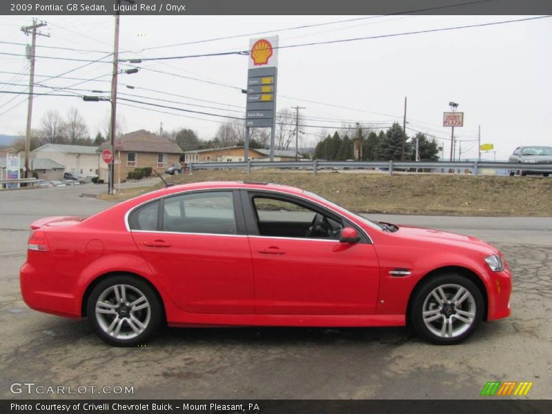 Liquid Red / Onyx 2009 Pontiac G8 Sedan