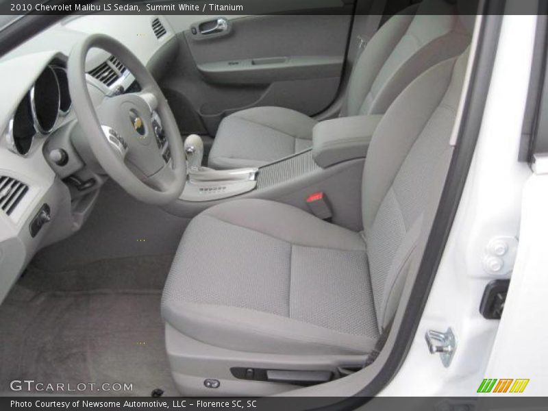 Summit White / Titanium 2010 Chevrolet Malibu LS Sedan