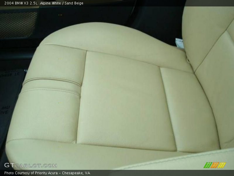 Alpine White / Sand Beige 2004 BMW X3 2.5i