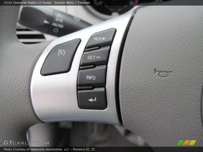 Summit White / Titanium 2010 Chevrolet Malibu LS Sedan