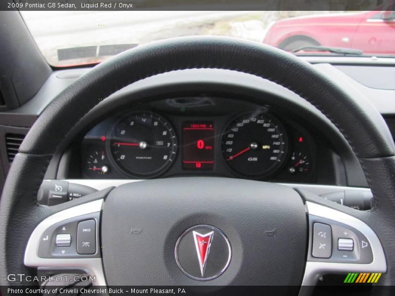 Liquid Red / Onyx 2009 Pontiac G8 Sedan