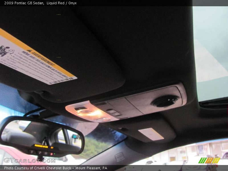 Liquid Red / Onyx 2009 Pontiac G8 Sedan