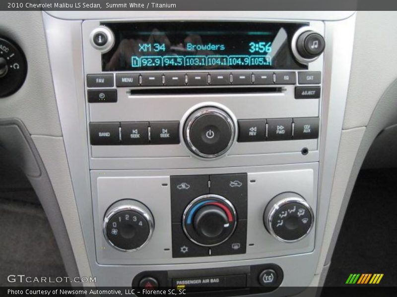 Summit White / Titanium 2010 Chevrolet Malibu LS Sedan