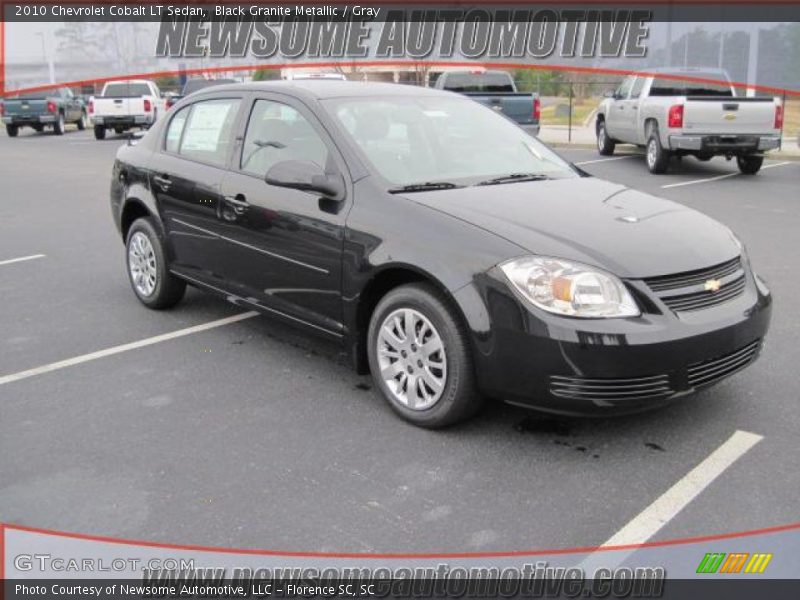 Black Granite Metallic / Gray 2010 Chevrolet Cobalt LT Sedan