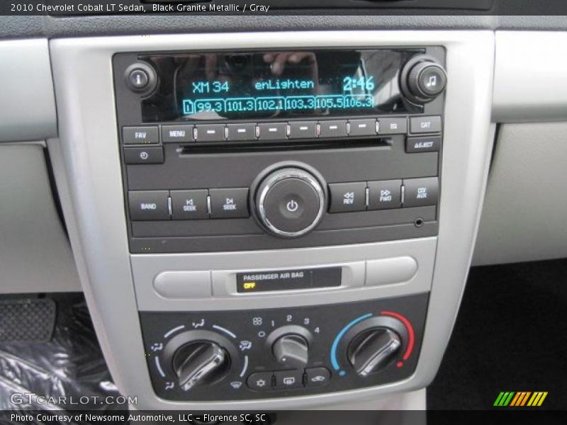Black Granite Metallic / Gray 2010 Chevrolet Cobalt LT Sedan