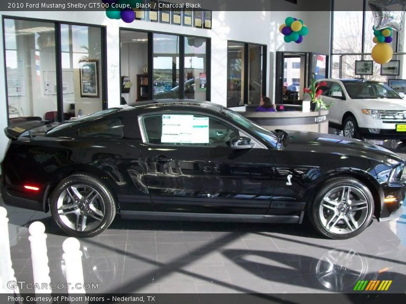 Black / Charcoal Black 2010 Ford Mustang Shelby GT500 Coupe