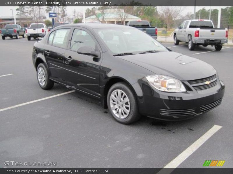 Black Granite Metallic / Gray 2010 Chevrolet Cobalt LT Sedan
