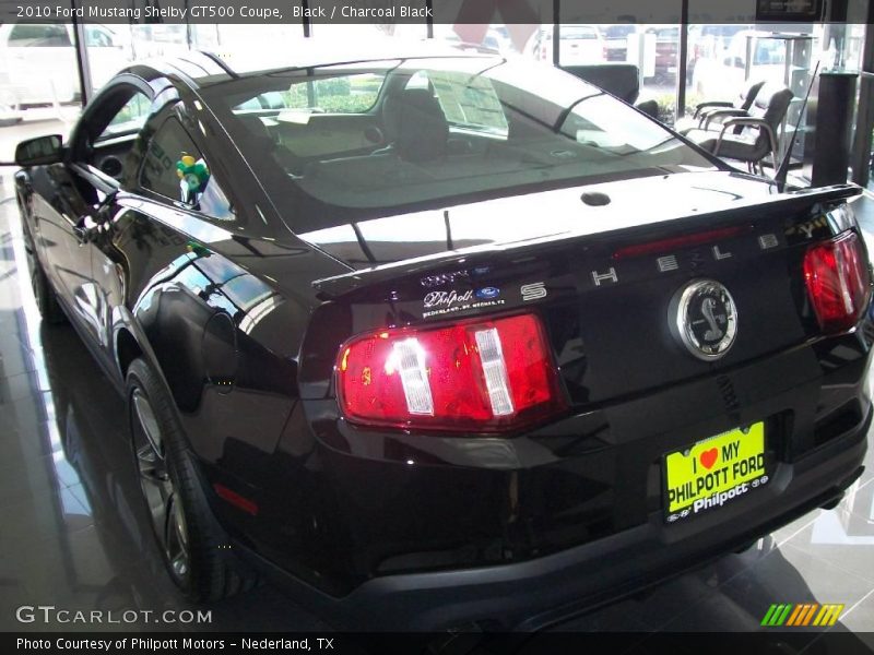 Black / Charcoal Black 2010 Ford Mustang Shelby GT500 Coupe