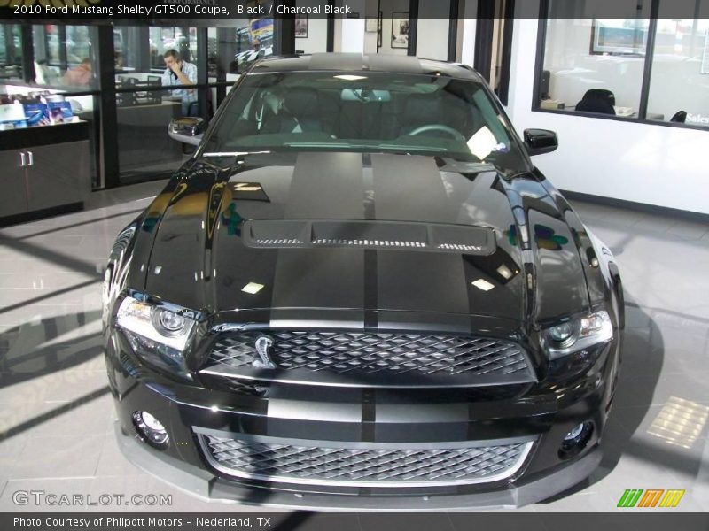 Black / Charcoal Black 2010 Ford Mustang Shelby GT500 Coupe