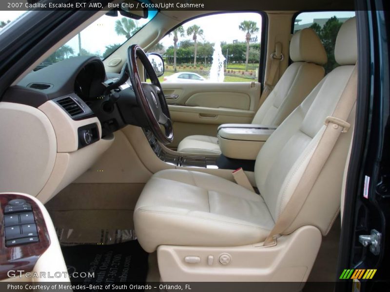 Blue Chip / Cocoa/Light Cashmere 2007 Cadillac Escalade EXT AWD