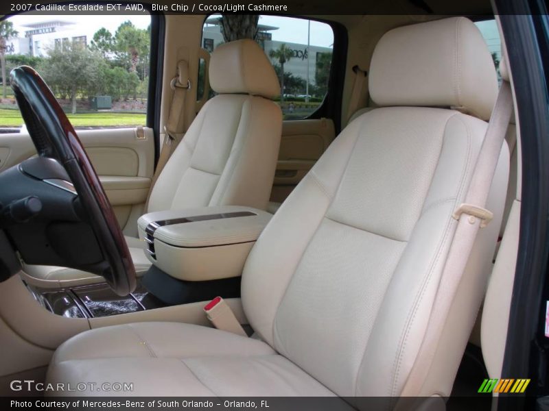 Blue Chip / Cocoa/Light Cashmere 2007 Cadillac Escalade EXT AWD