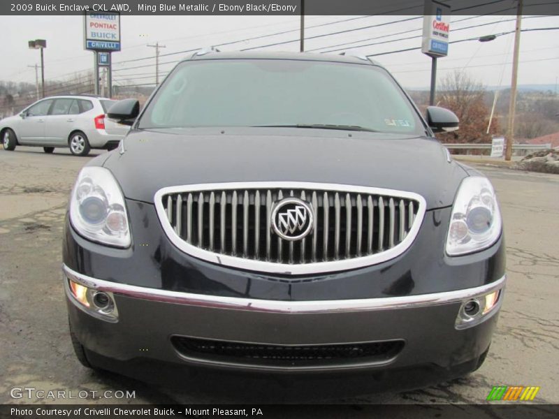 Ming Blue Metallic / Ebony Black/Ebony 2009 Buick Enclave CXL AWD