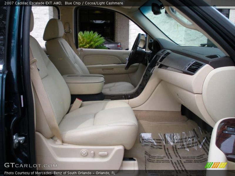 Blue Chip / Cocoa/Light Cashmere 2007 Cadillac Escalade EXT AWD