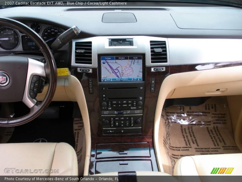 Blue Chip / Cocoa/Light Cashmere 2007 Cadillac Escalade EXT AWD