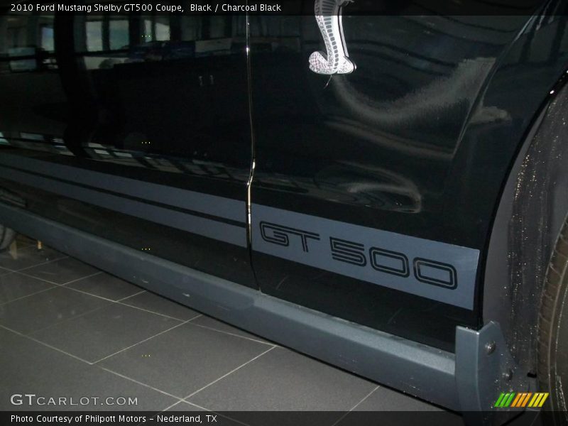 Black / Charcoal Black 2010 Ford Mustang Shelby GT500 Coupe
