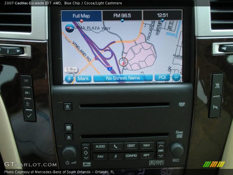 Blue Chip / Cocoa/Light Cashmere 2007 Cadillac Escalade EXT AWD