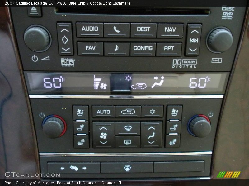 Blue Chip / Cocoa/Light Cashmere 2007 Cadillac Escalade EXT AWD