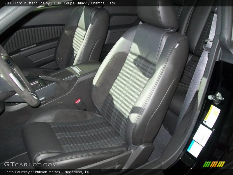 Black / Charcoal Black 2010 Ford Mustang Shelby GT500 Coupe