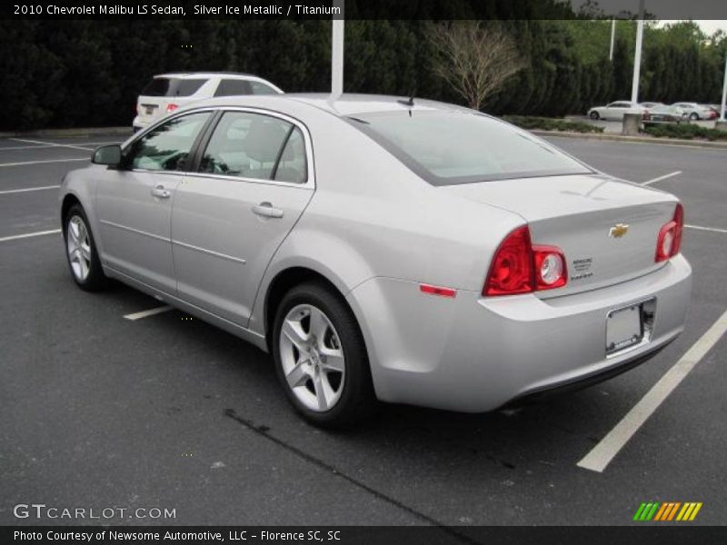 Silver Ice Metallic / Titanium 2010 Chevrolet Malibu LS Sedan