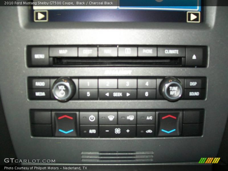Black / Charcoal Black 2010 Ford Mustang Shelby GT500 Coupe