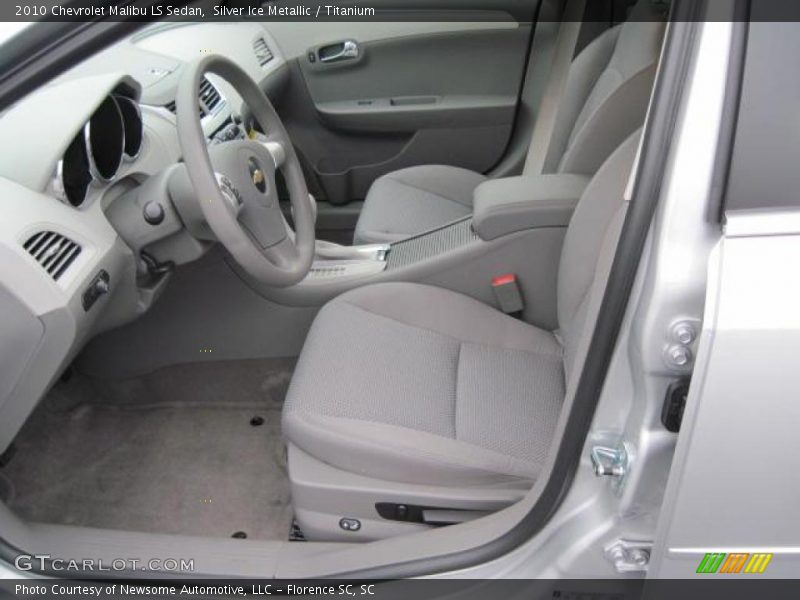 Silver Ice Metallic / Titanium 2010 Chevrolet Malibu LS Sedan